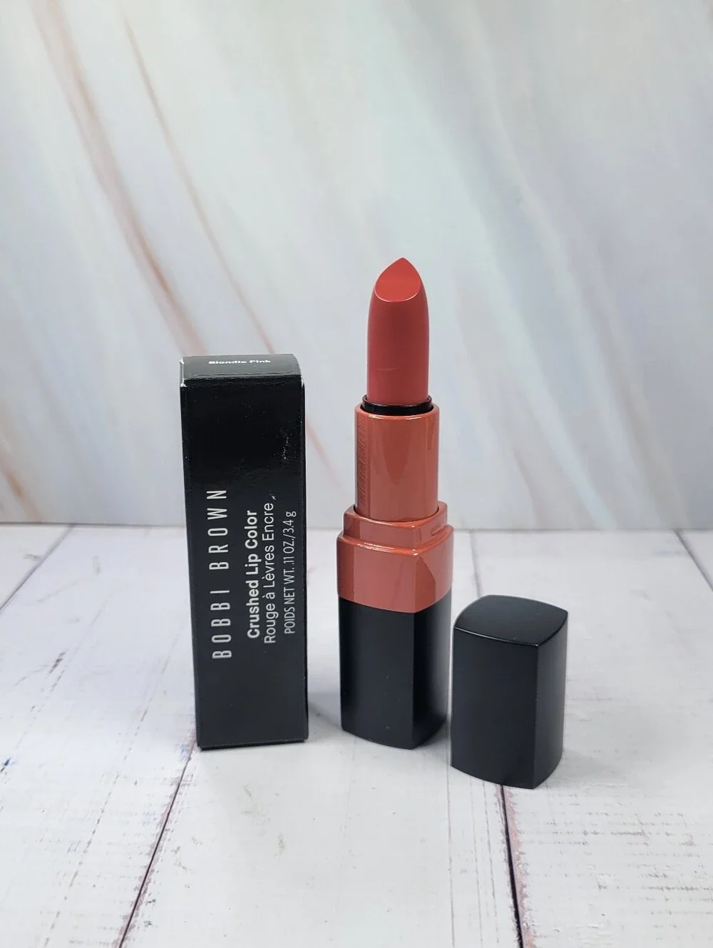Bobbi Brown Crushed Lip Color Moisturizing Lipstick in Blondie Pink BNIB